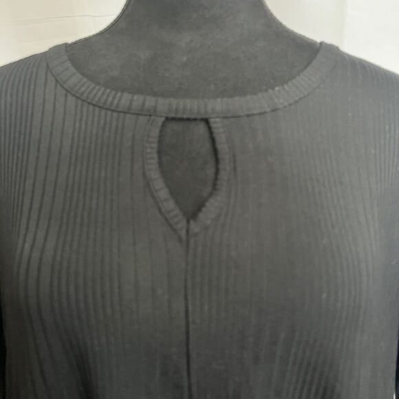 Cleo Front Twist Long Sleeve Top Black - Picture 6 of 7